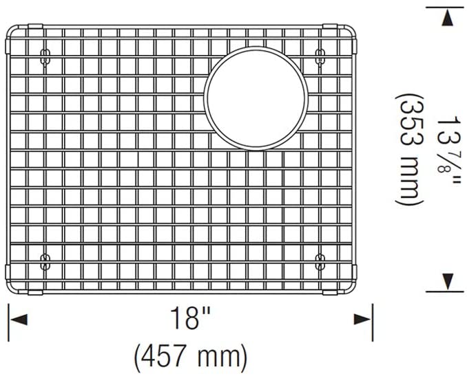 Stainless Steel Sink Grid (Precis Cascade Super Single)
