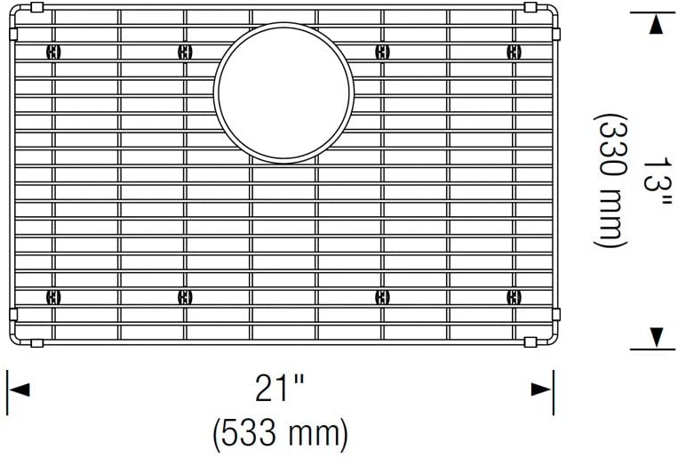 Ikon 27" Apron Front Stainless Steel Sink Grid