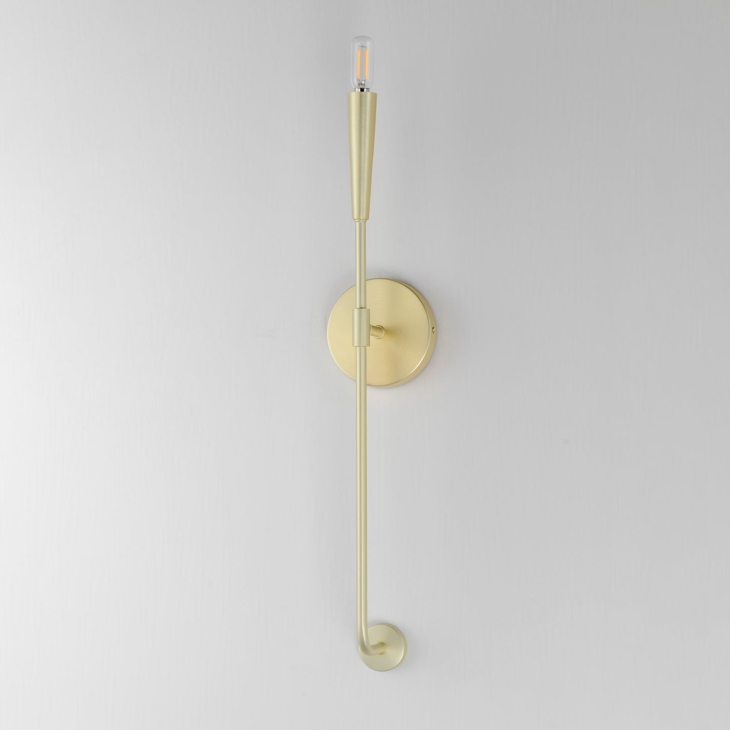24811SBR - 1 Light Vela 5" Wall Sconce - Satin Brass