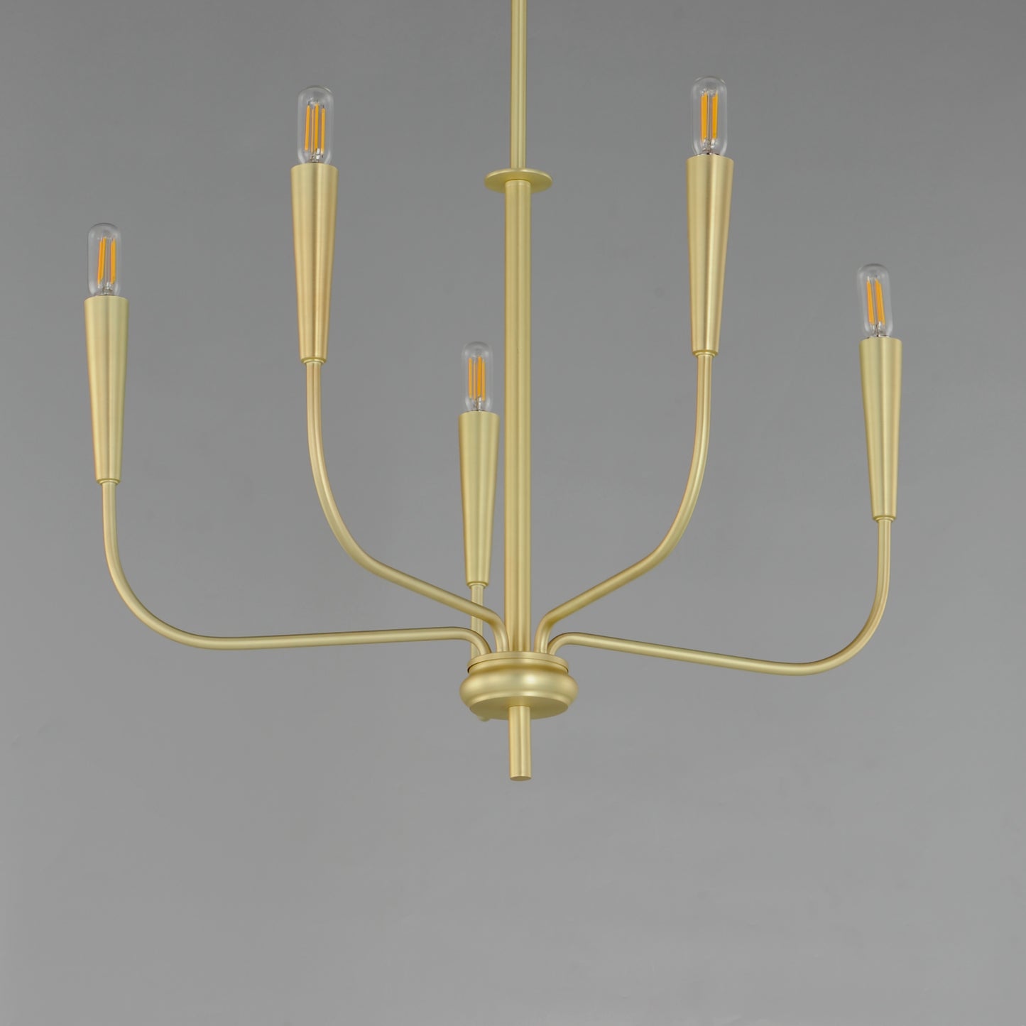 24815SBR - 5 Light Vela 24" Chandelier - Satin Brass