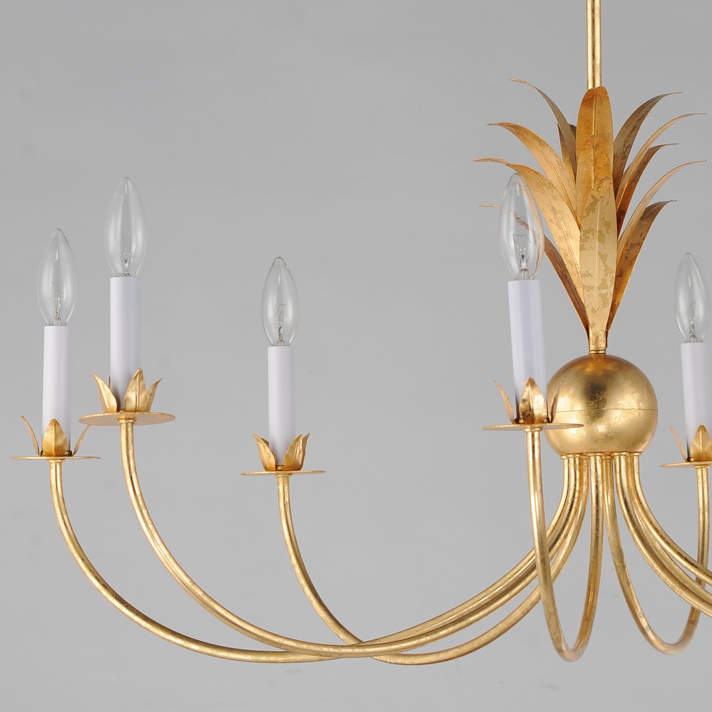 2888GL - 8 Light Paloma 36" Chandelier - Gold Leaf