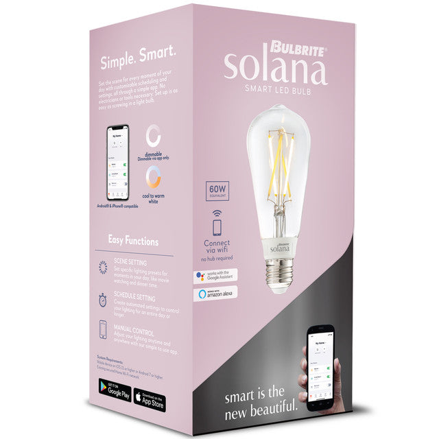 291120 - Wi-Fi Smart Tunable White ST18 LED Light Bulb - 5.5 Watt - 2200K-6500K