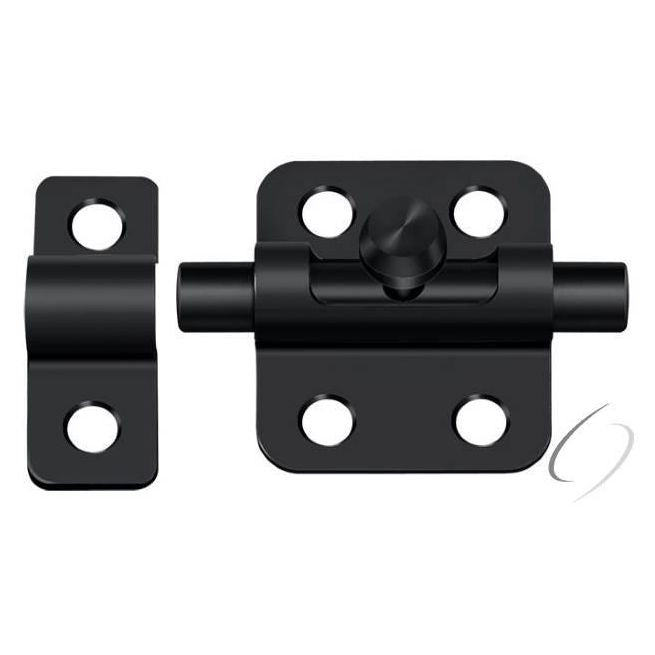 2BBU19 2" Barrel Bolt; Black Finish