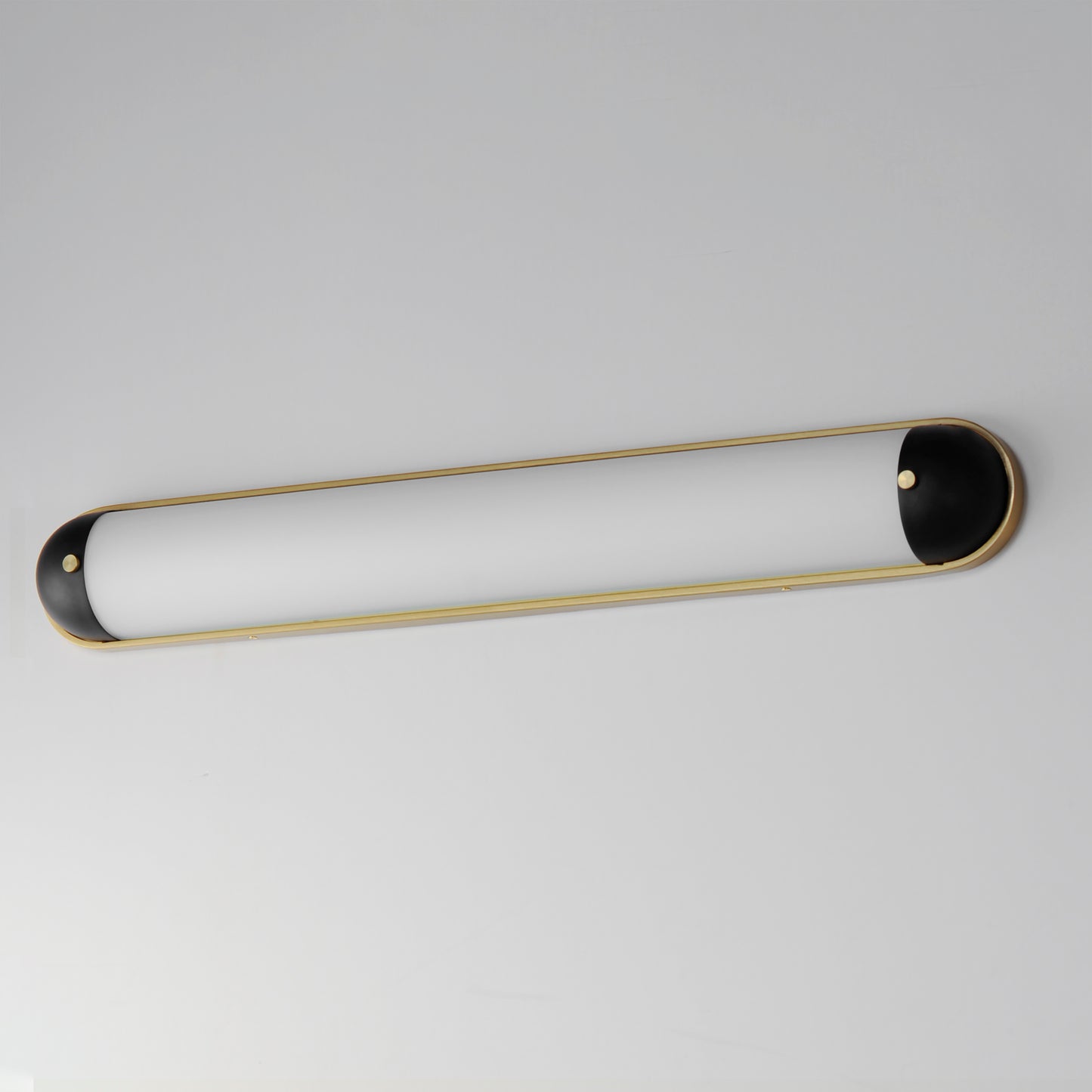 39564SWBKNAB - Capsule 36" LED Bath Vanity Light CCT Select - Black / Natural Aged Brass