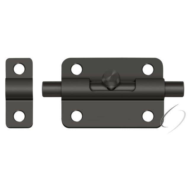 3BBU19 3" Barrel Bolt; Black Finish