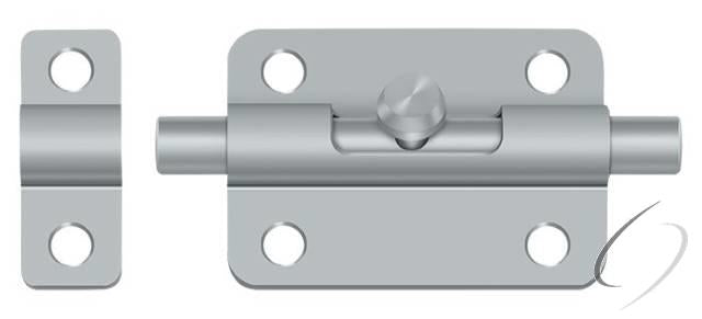 3BBU26D 3" Barrel Bolt; Satin Chrome Finish