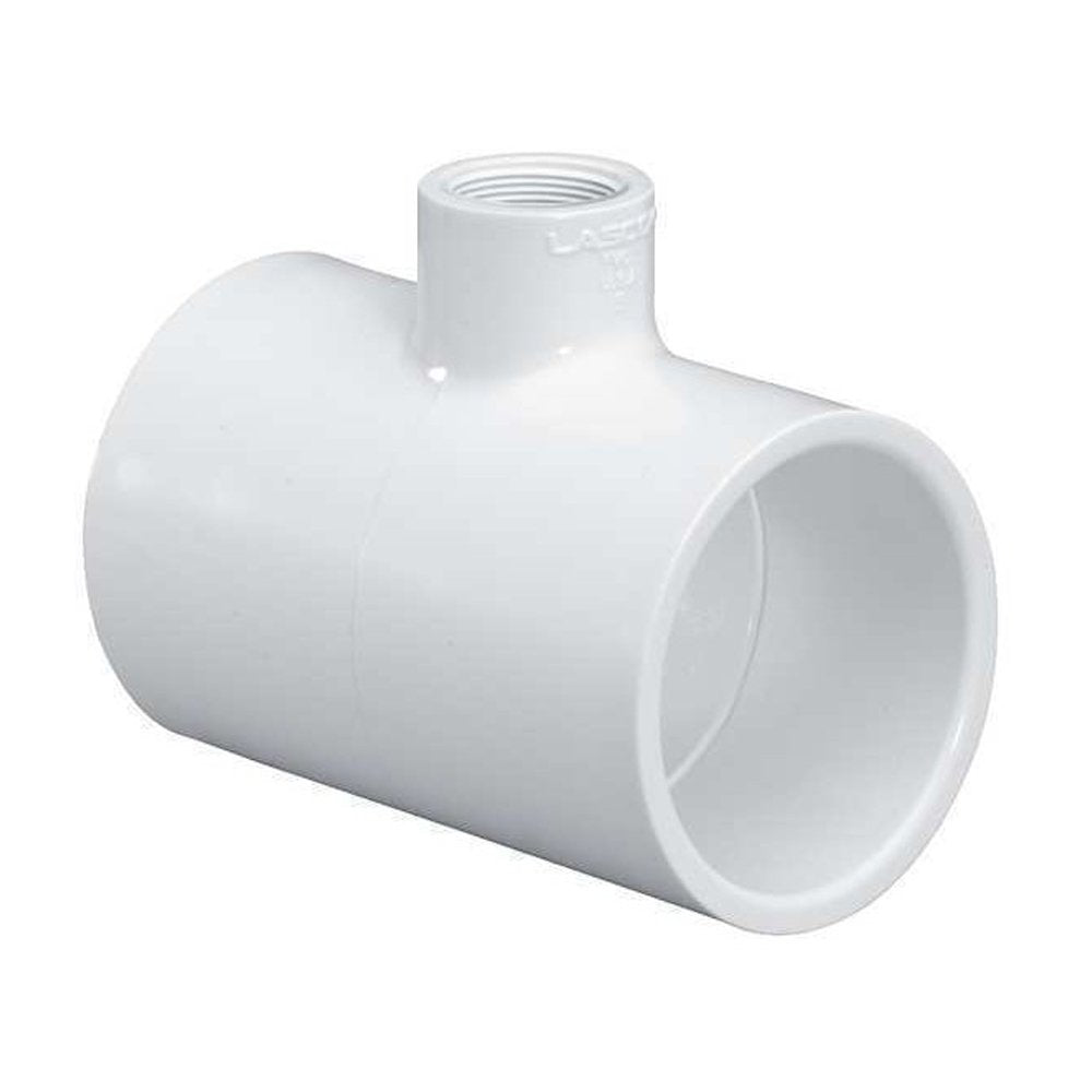 401-289 - 2-1/2" x 2-1/2" x 1" PVC Sch. 40 Reducing Tee