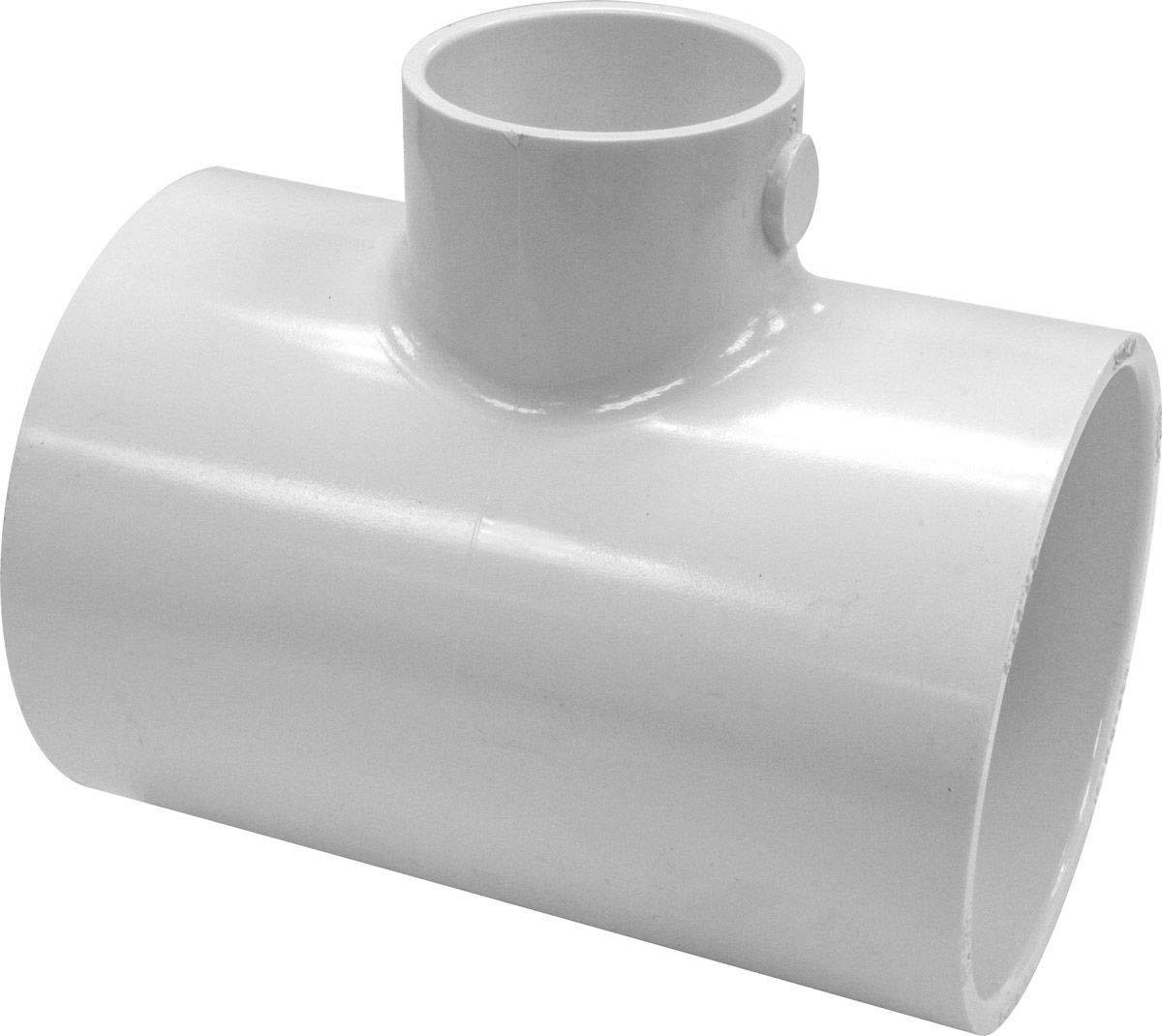 401-422 - 4" x 4" x 3" PVC Sch. 40 Reducing Tee