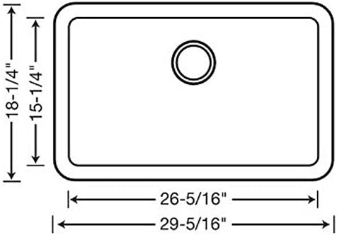 Ikon 30" Apron Single Bowl Front Sink - White