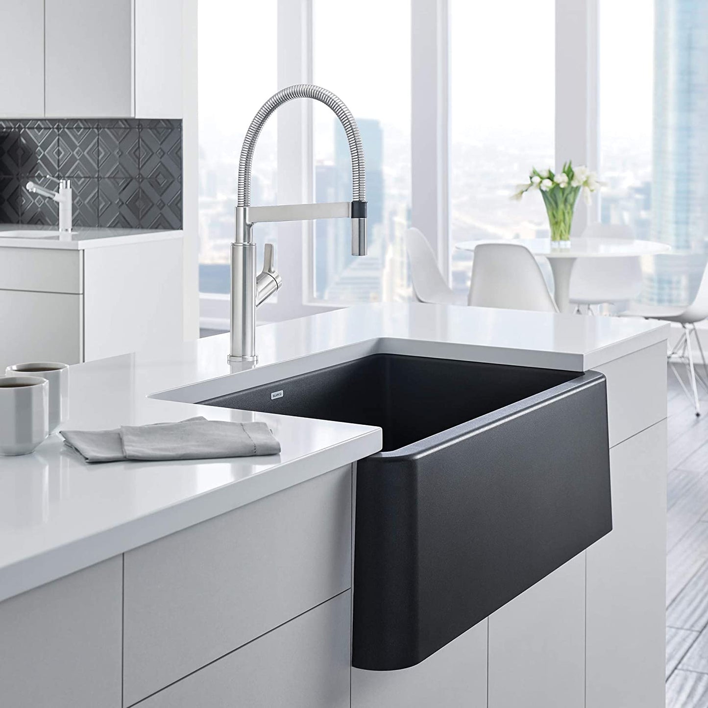 Ikon 33" Apron Kitchen Sink Single Bowl - Anthracite