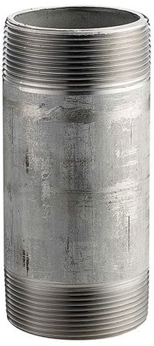 4020-300 - 1-1/4" x 3" L Threaded Pipe Nipple, 304 Stainless Steel Schedule 40