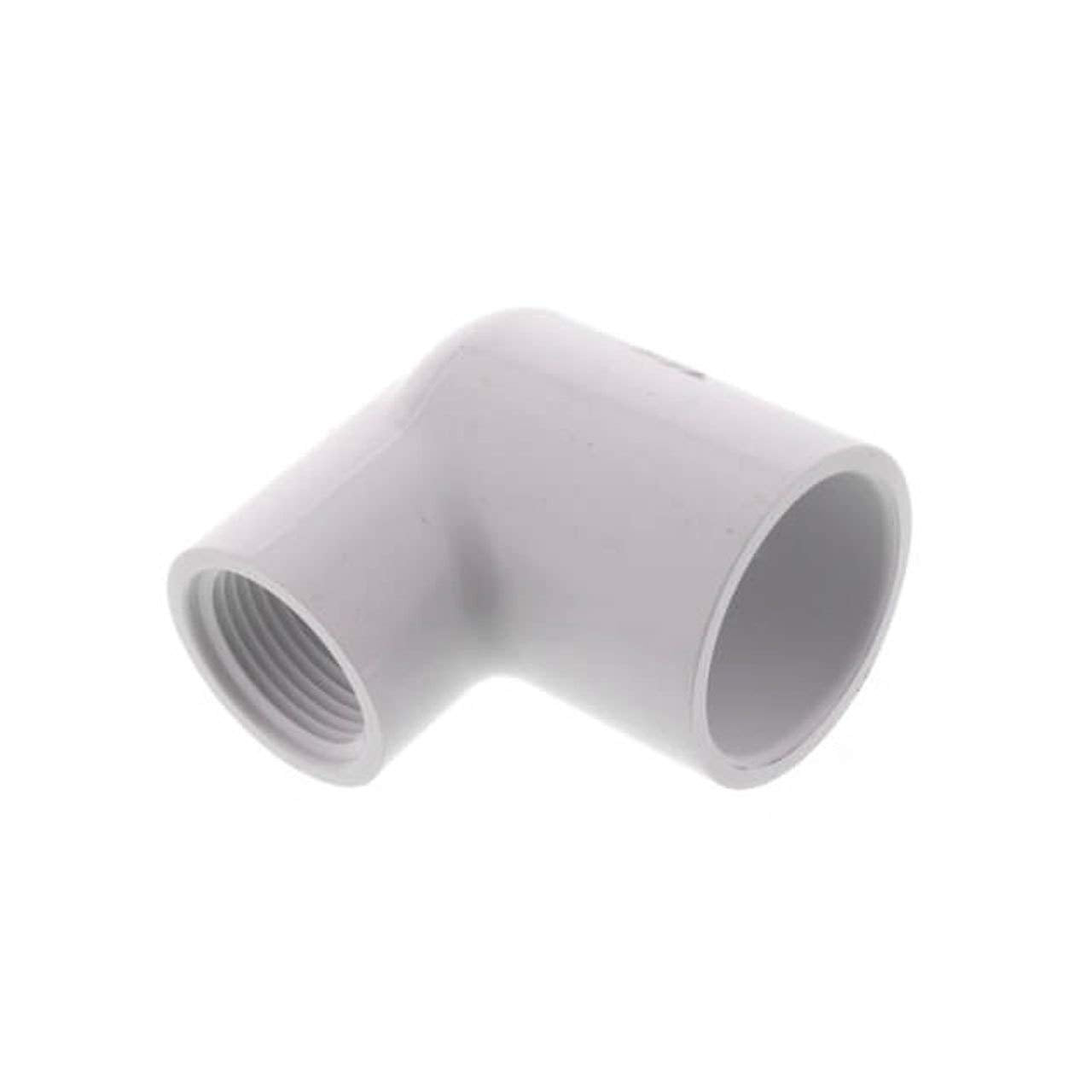 407-131 - PVC 90 Degree Reducing Elbow (Threaded)-1Inch X 3/4Inch (Spigot X Slip)