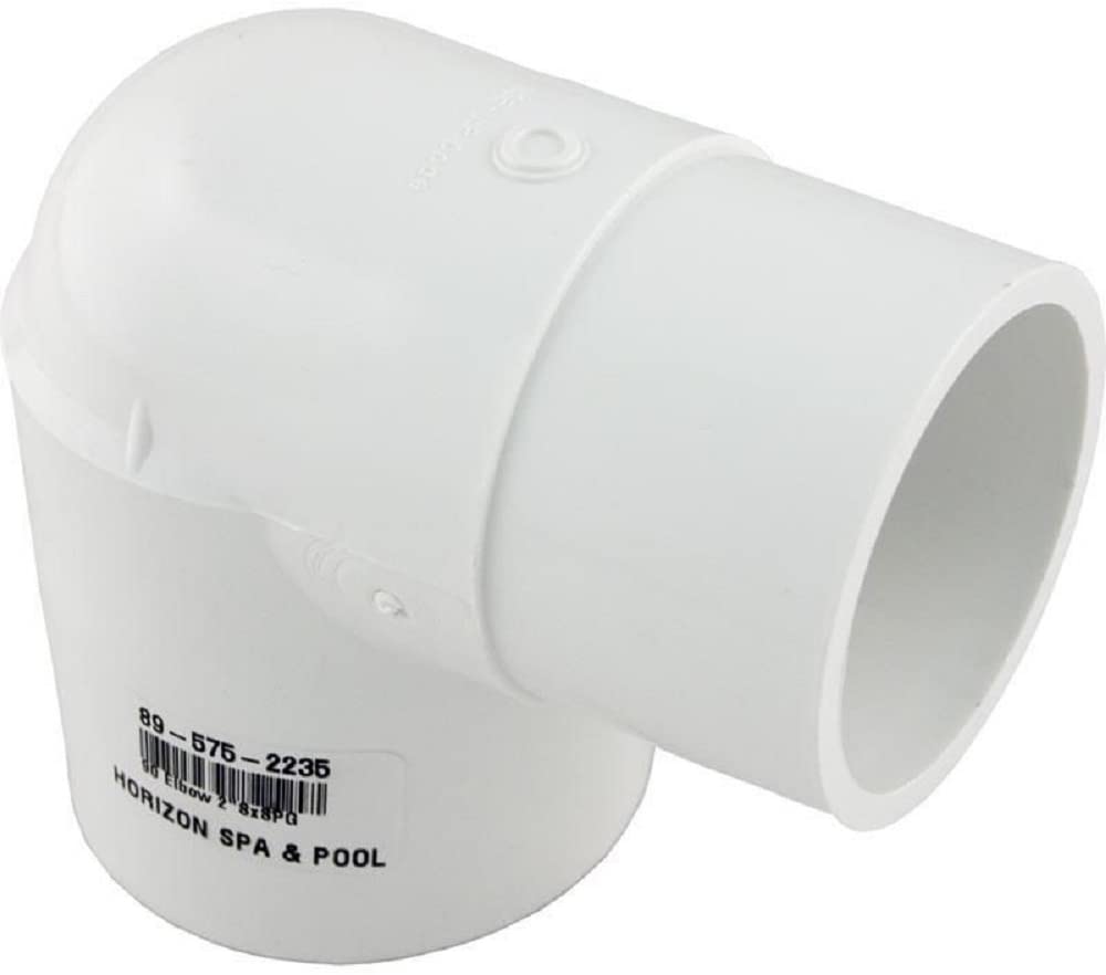 409-020 - 2" PVC Pipe Fitting, 90 Degree Elbow, Schedule 40,Spigot x Socket