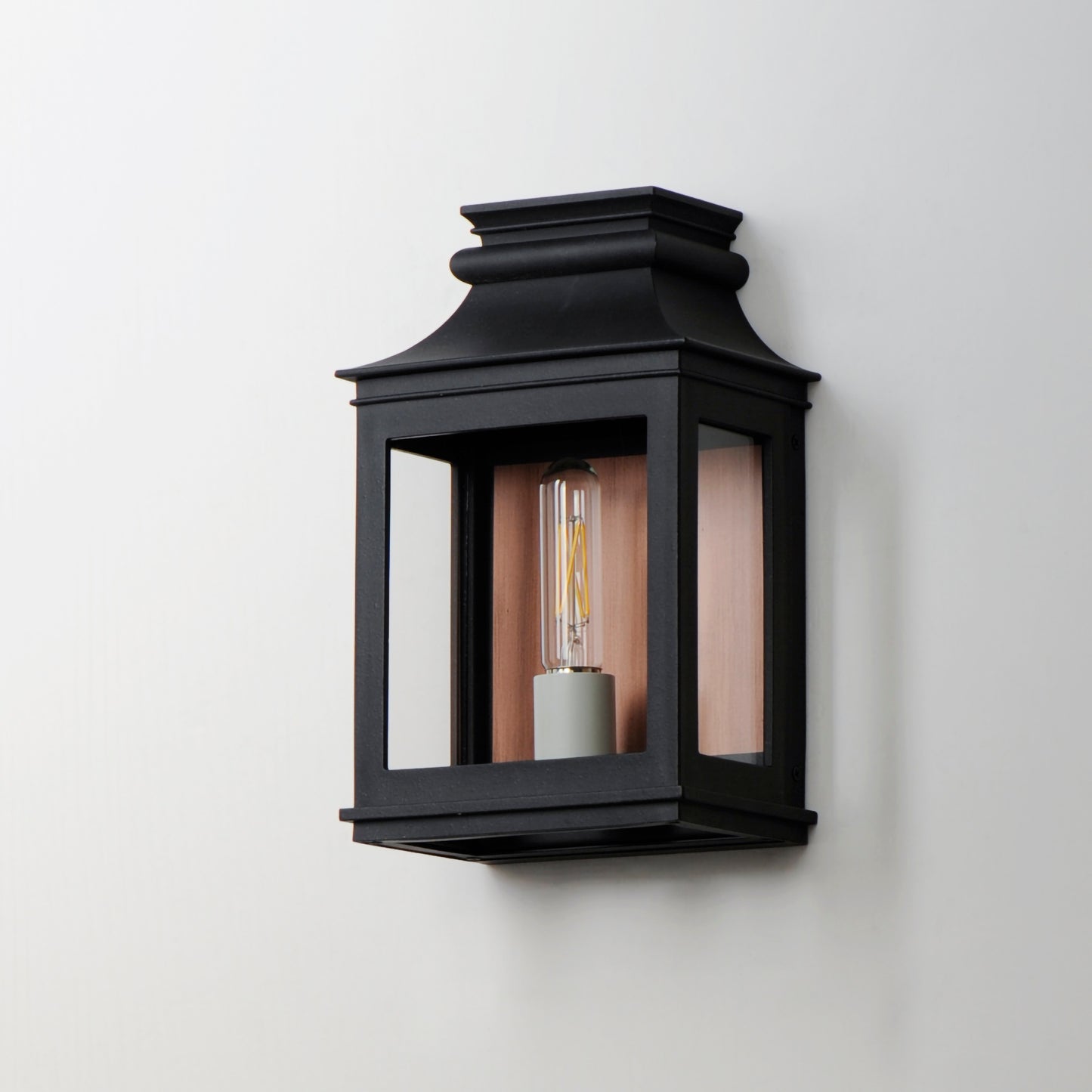 40912CLACPBO - Savannah VX 13" Outdoor Wall Sconce - Antique Copper / Black Oxide