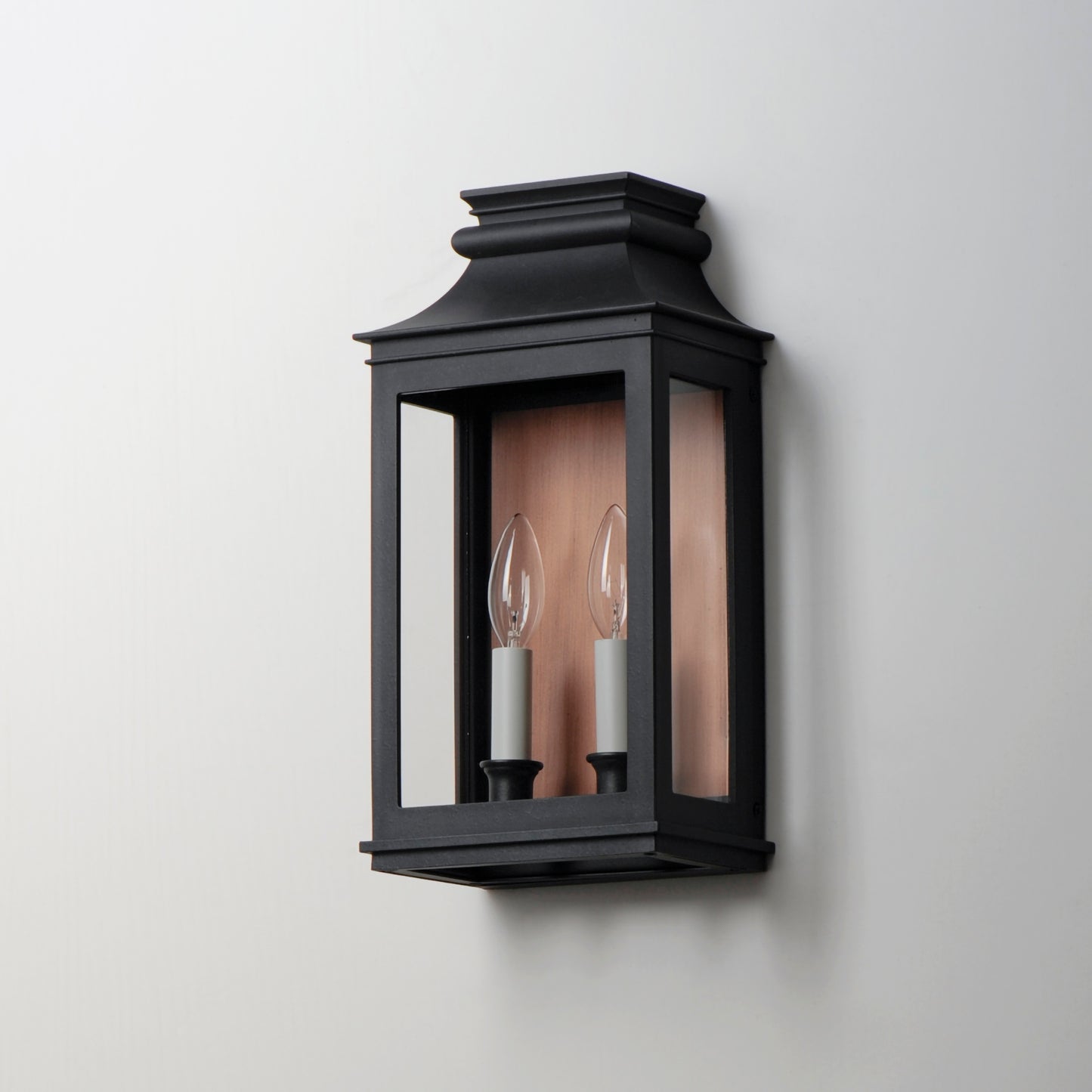 40914CLACPBO - Savannah VX 15" Outdoor Wall Sconce - Antique Copper / Black Oxide
