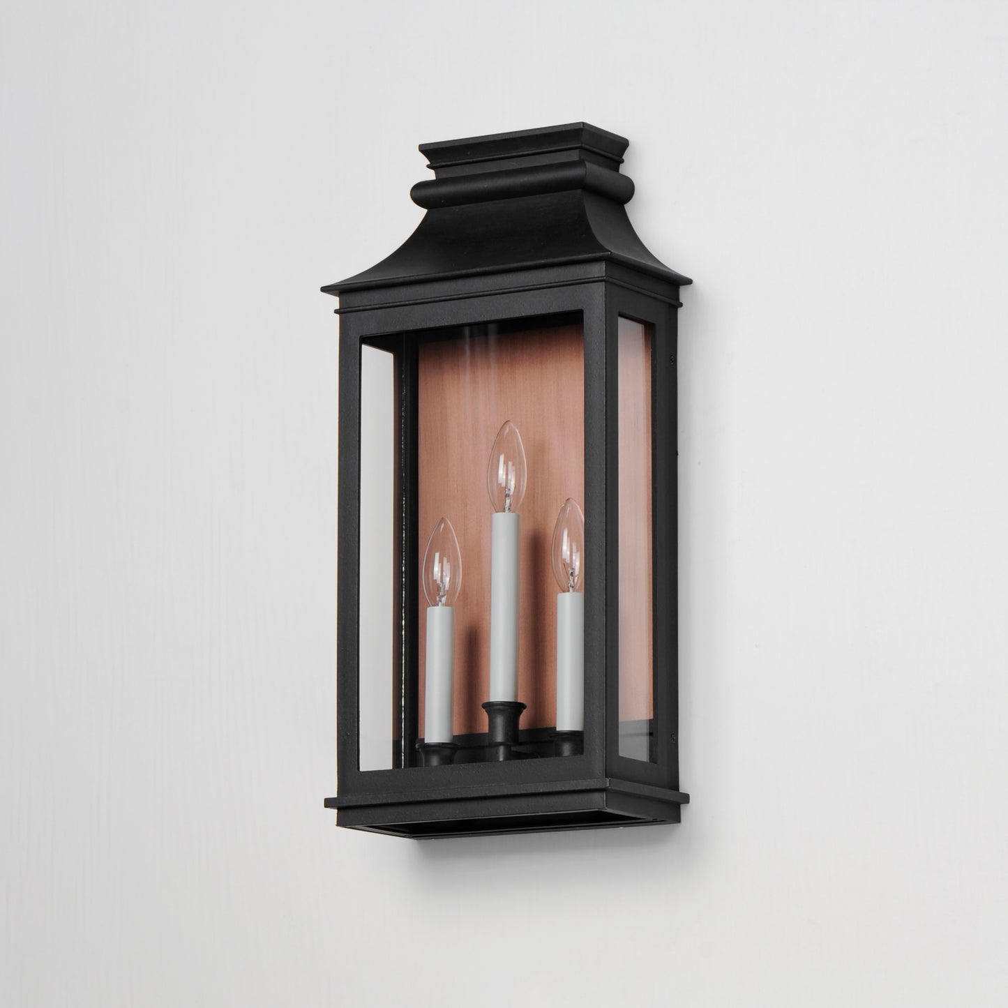 40916CLACPBO - Savannah VX 22" Outdoor Wall Sconce - Antique Copper / Black Oxide