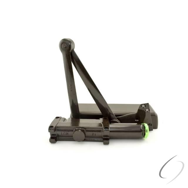 Right Hand Heavy Duty Parallel Arm Push Side Mount Adjustable 1-5 Door Closer with TBSRT Thru Bolts