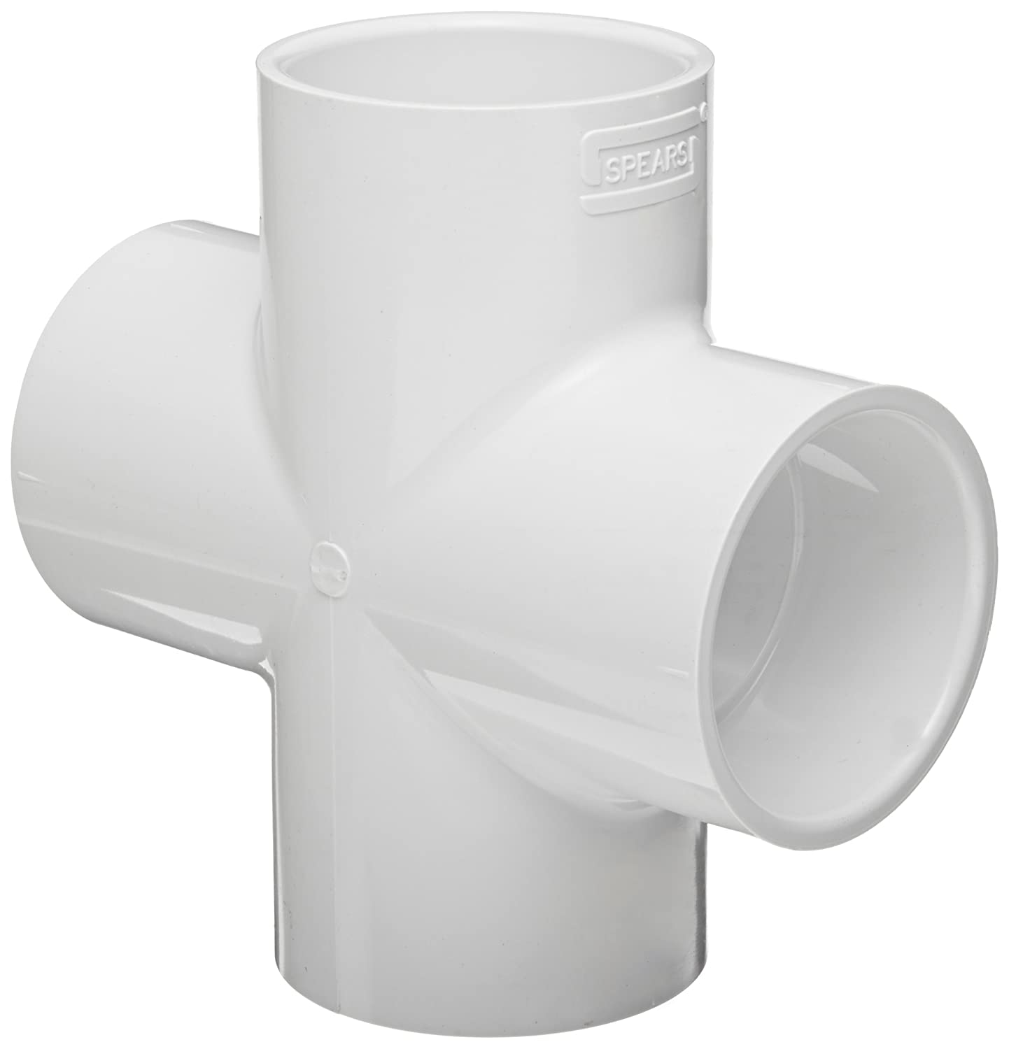 420-020 - 2" PVC Pipe Fitting, Cross, Schedule 40, Socket