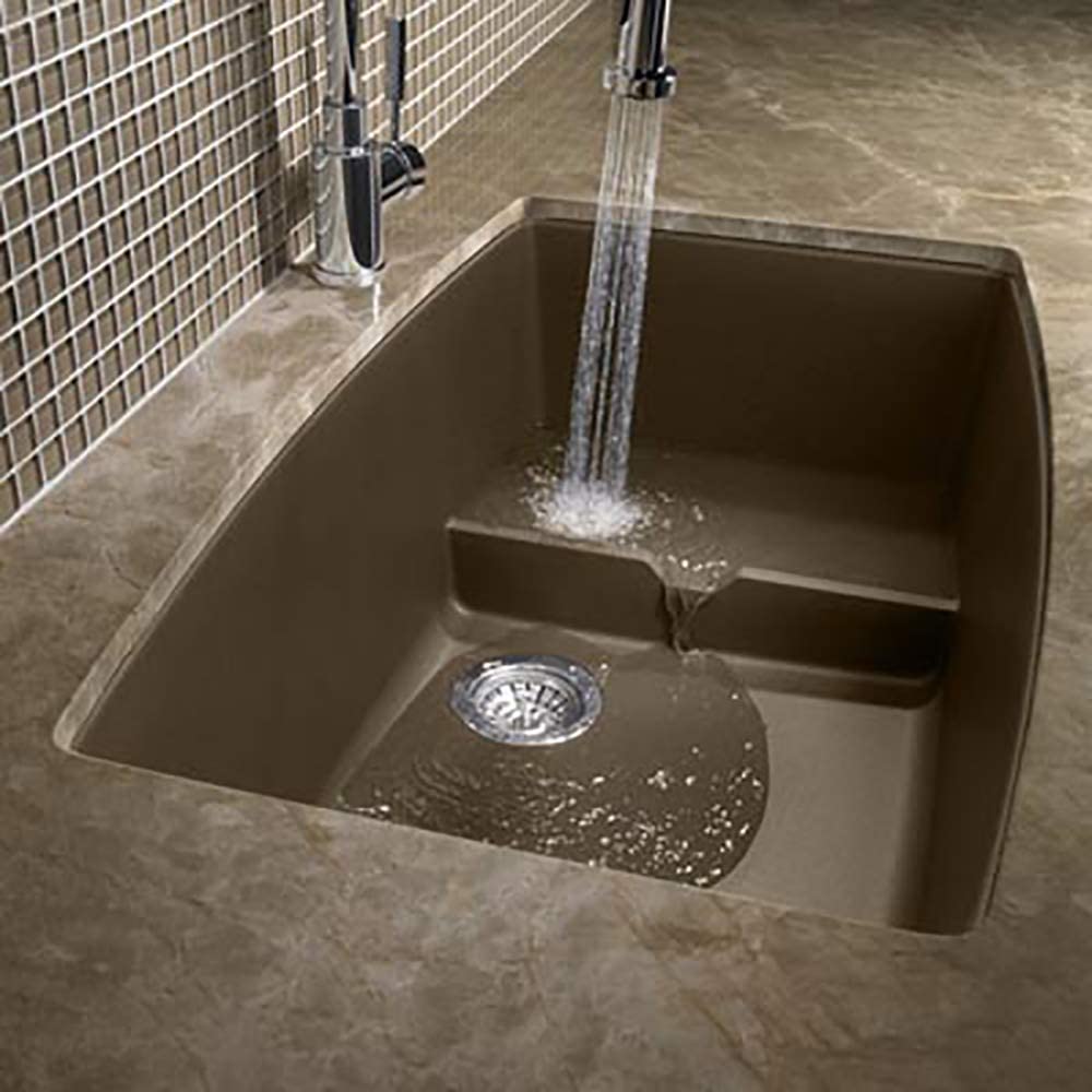 Performa Cascade Undermount Kitchen Sink with Colander - Cafe Brown