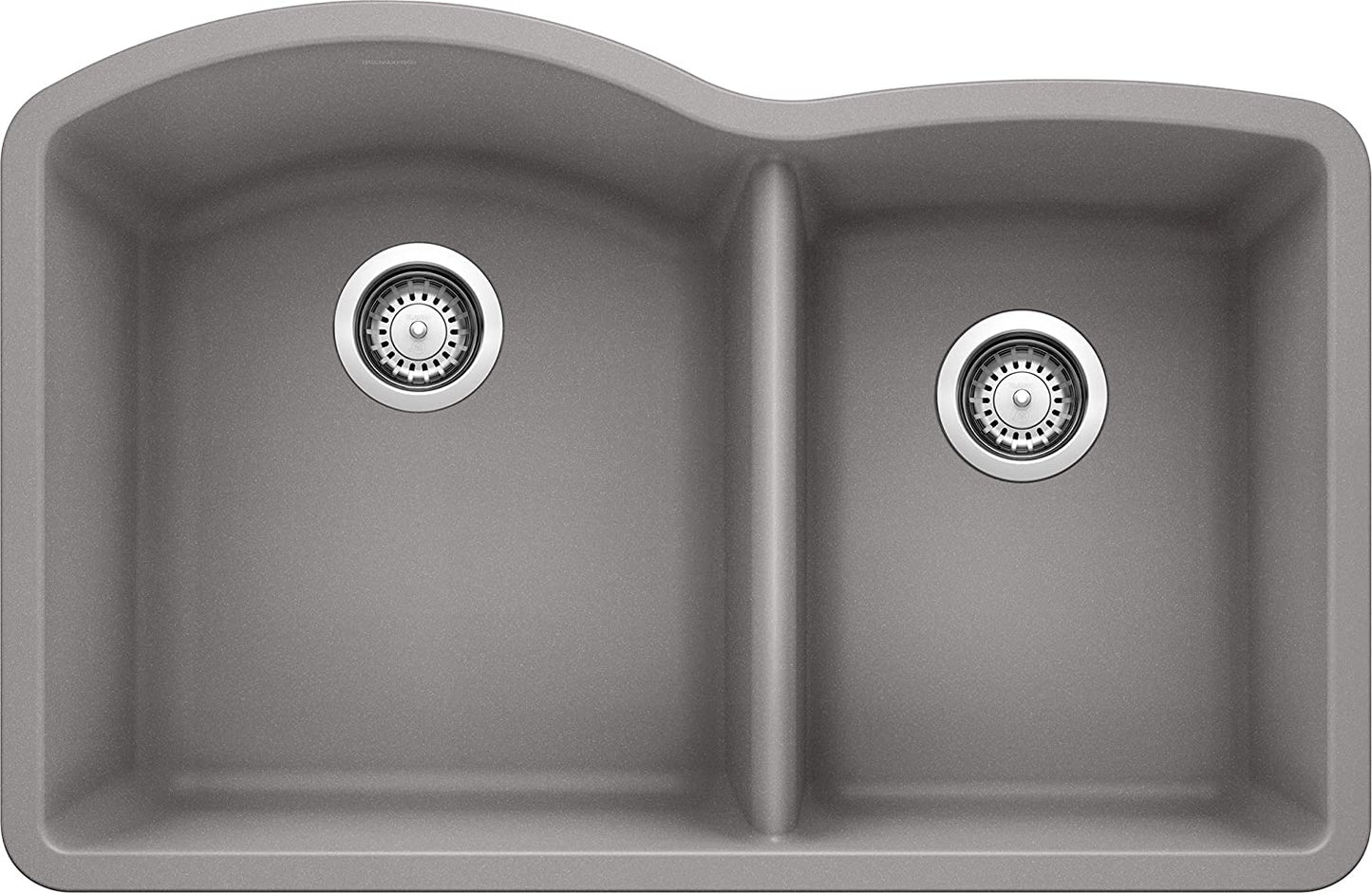 32" Diamond Bowl Undermount Kitchen Sink- Metallic Gray