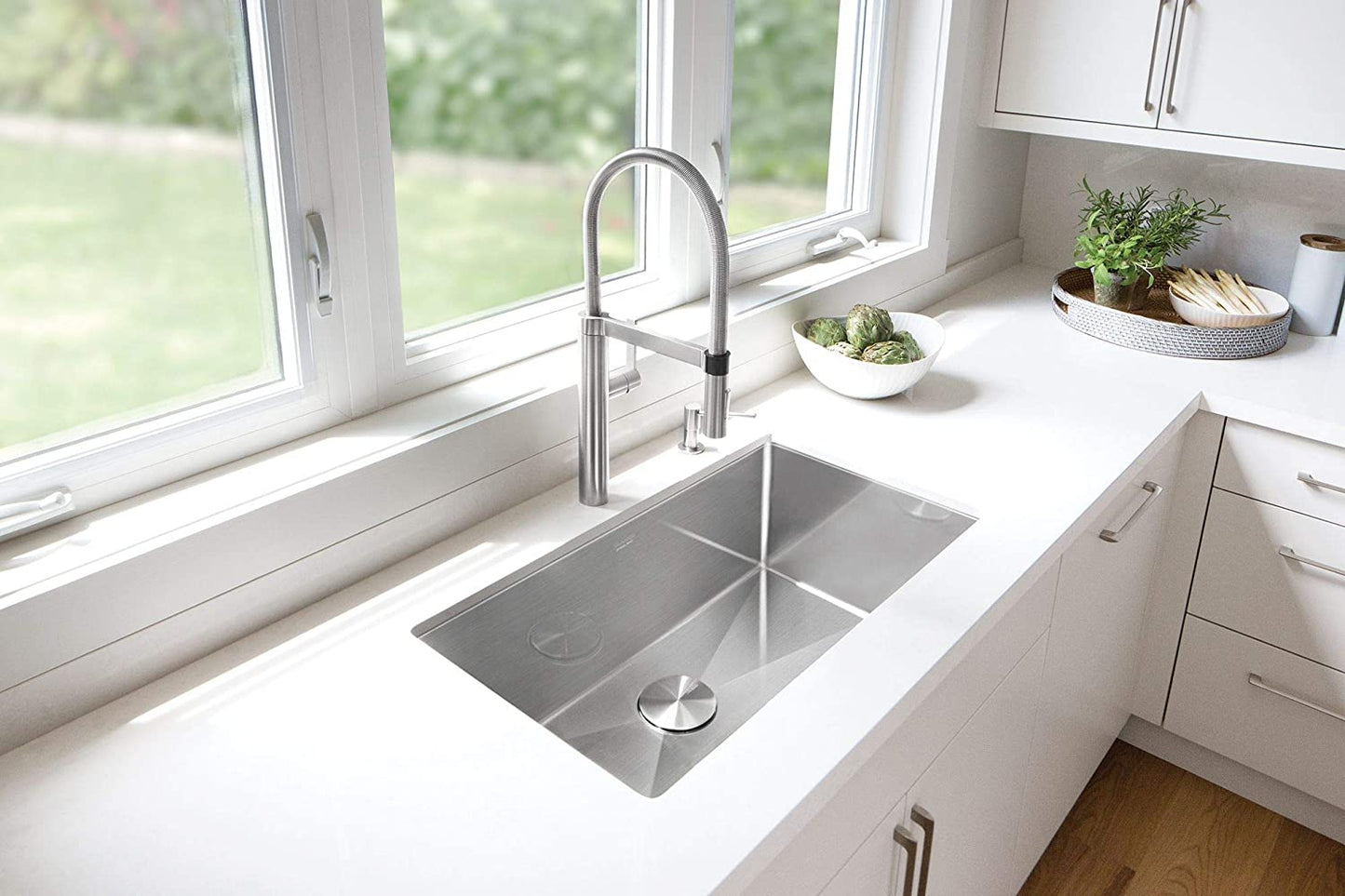 Blanco 44132 Culina 2.2 GPM Semi-Pro Kitchen Faucet in Satin Nickel