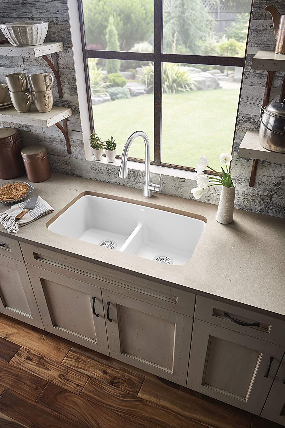 Atura High Arc Pull-Down Dual Spray Kitchen Faucet, 1.5 GPM - Stainless