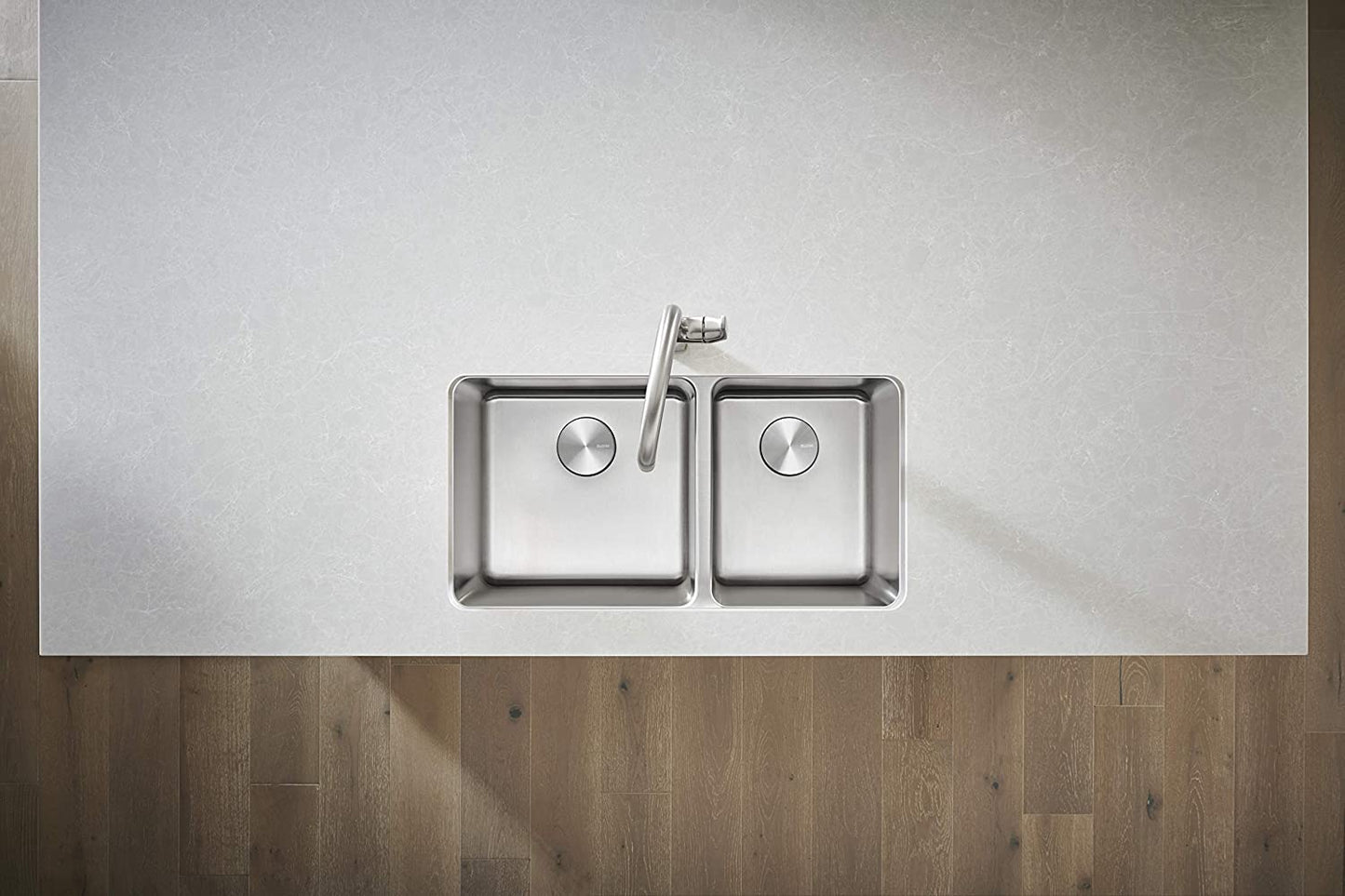 Formera Double Bowl Undermount Kitchen Sink, 33" X 18"