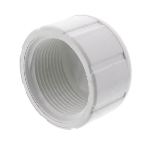 448-012 - 1 1/4" Threaded Cap Schedule 40 PVC