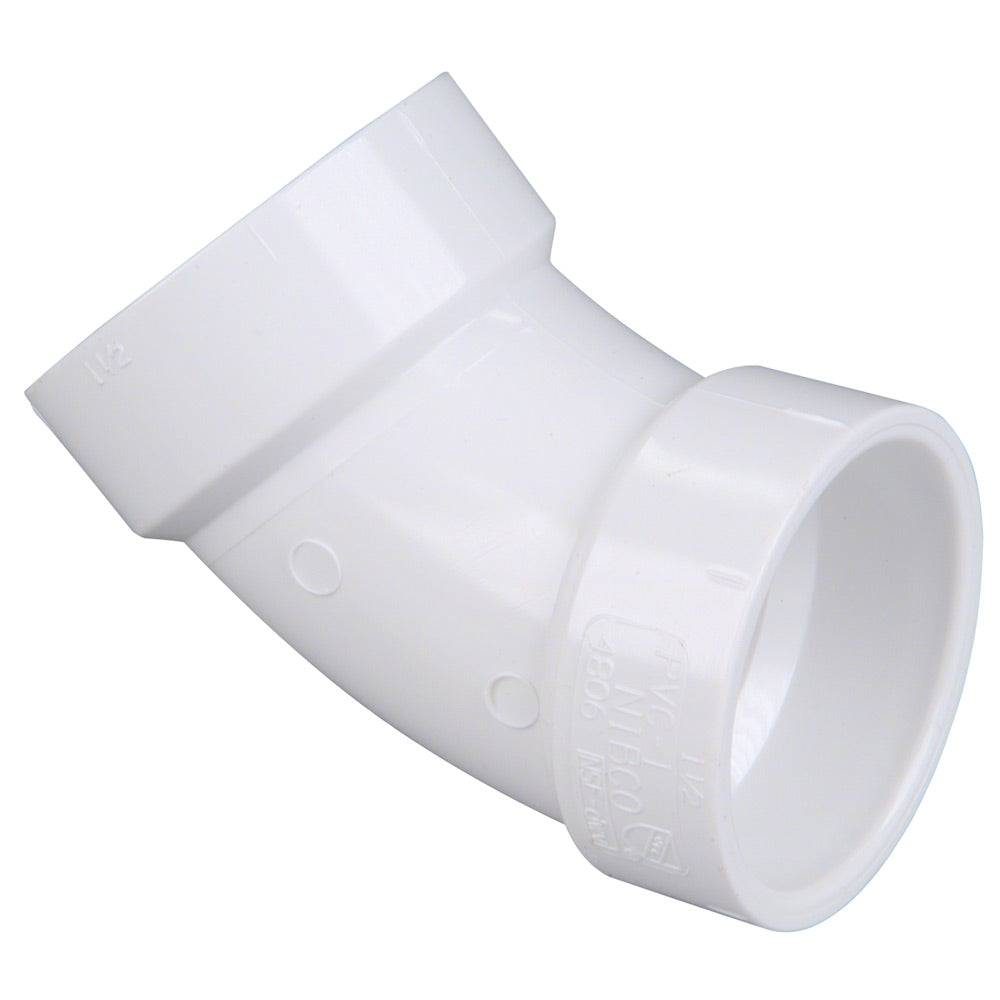 K042800 - 4806 6" H x H 45 Degree Elbow PVC