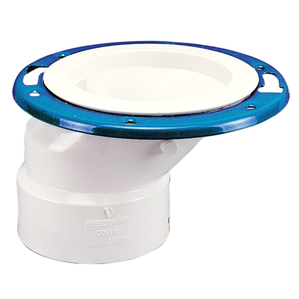 K325250 - 4848A 4" x 3" HUB Adjustable Closet Flange PVC