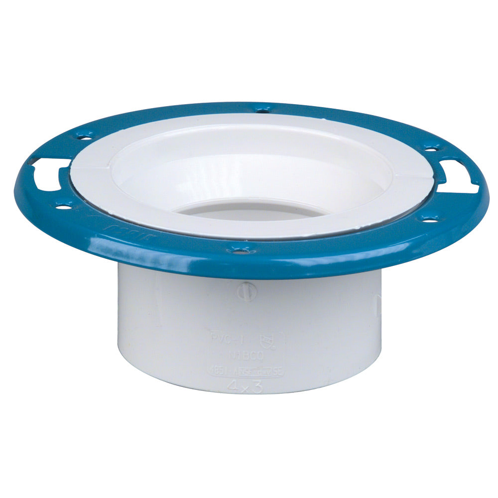 K355290 - 4851A 4" HUB Adjustable Closet Flange PVC