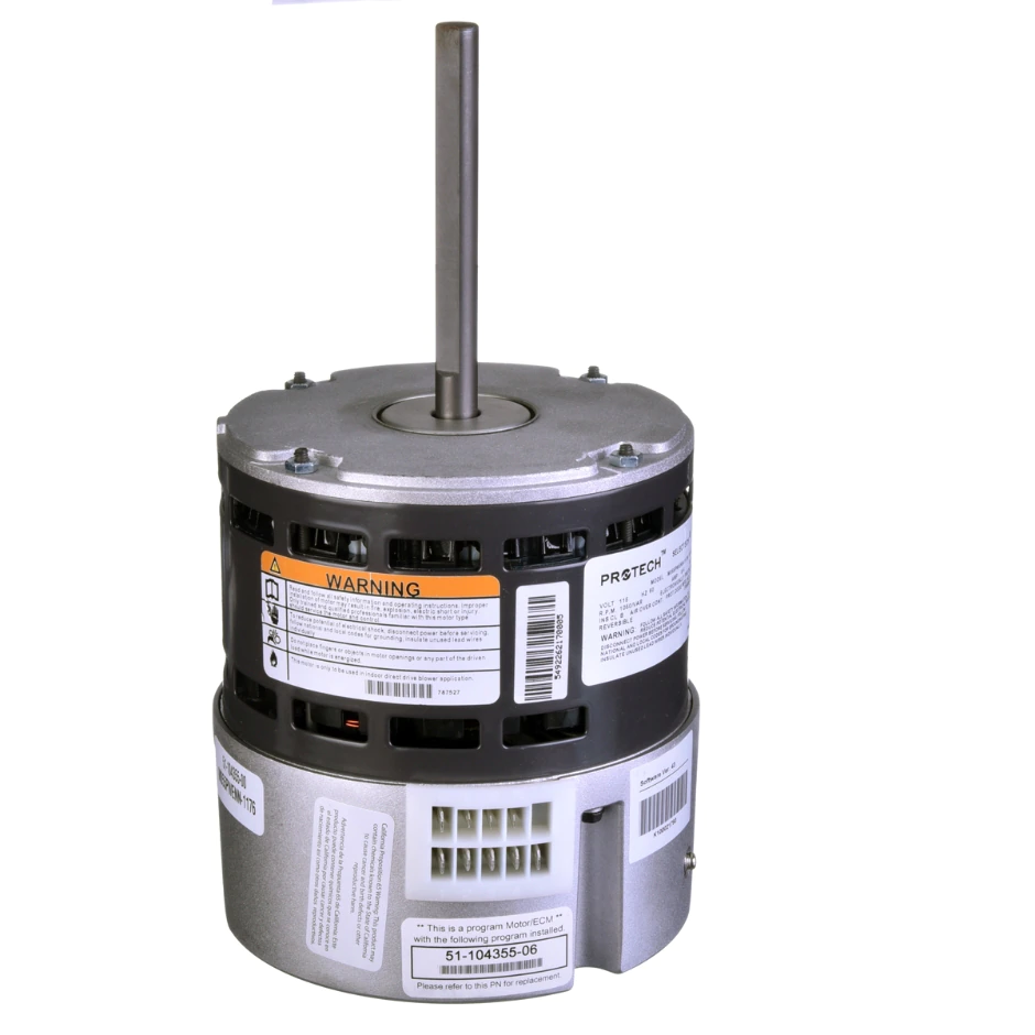 Rheem 51-104357-02 - SelecTech Blower Motor, 1 HP, 1 Phase, 120V, Variable Speed