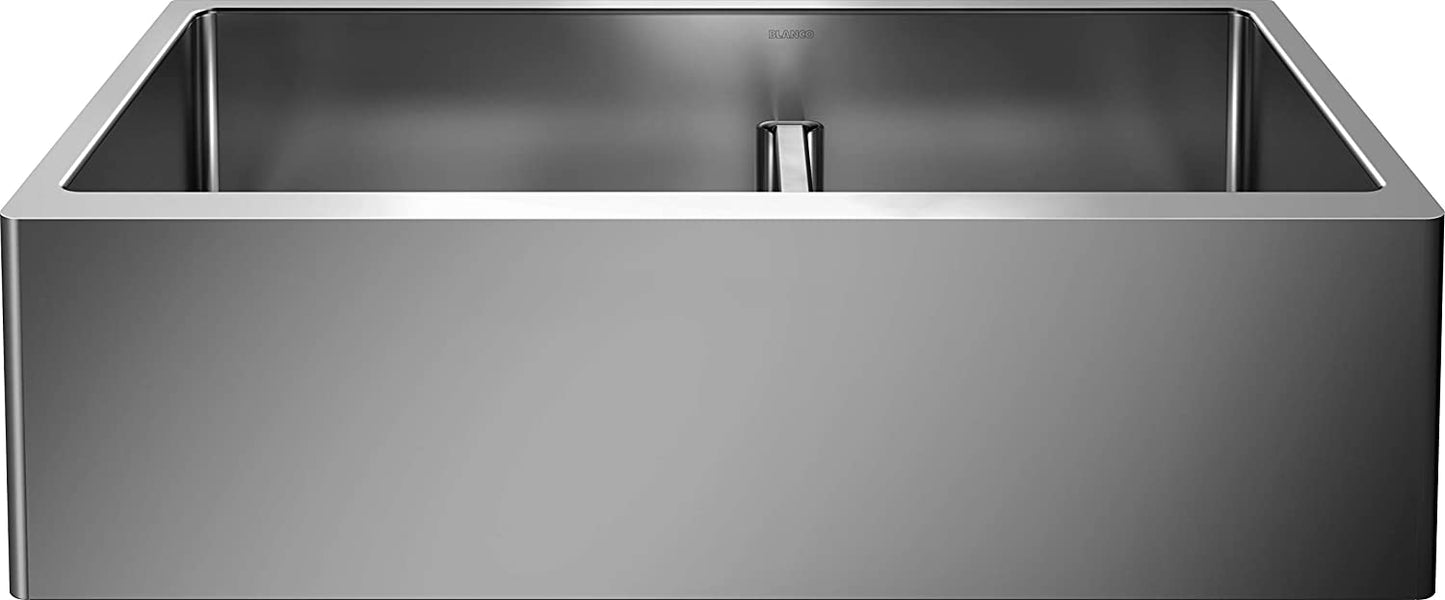 Quatrus R15 33" Farmhouse Apron-Front, Stainless Steel Kitchen Sink