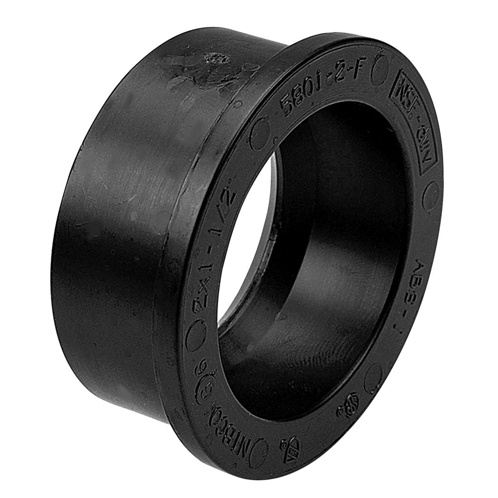 I015600 - 4" x 2" Spigot x Hub ABS DWV Flush Bushing 58012F