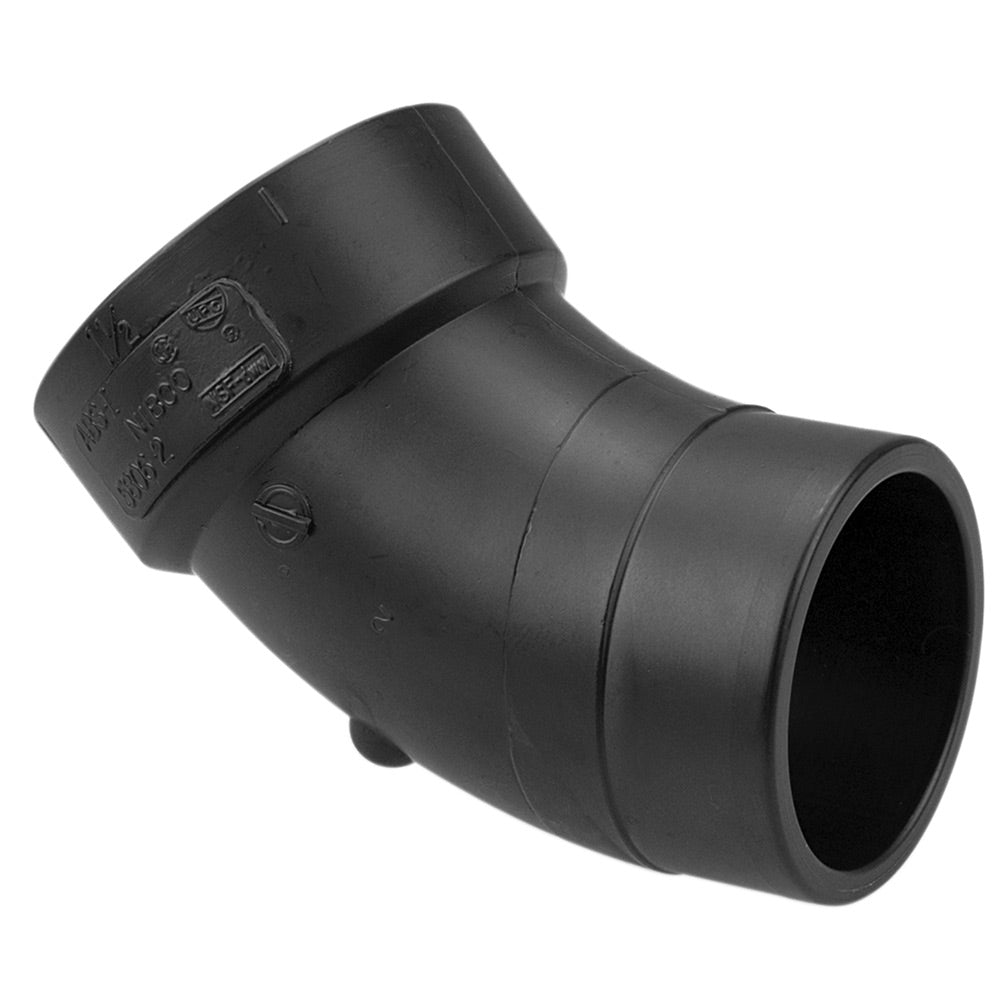 I04405B FG - 58062 1-1/2" SPG x H 45 ST Elbow ABS BULK