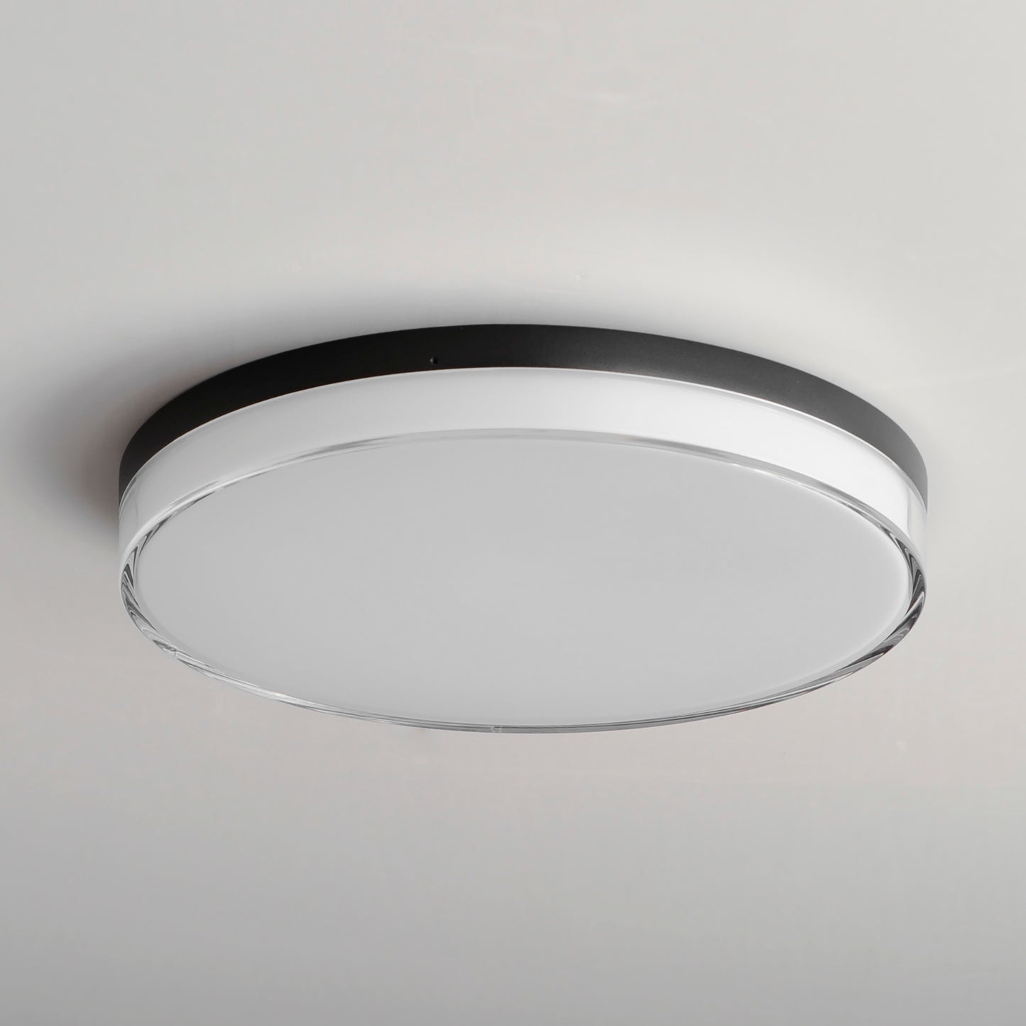 59764CLFTBK - Edge 11" Semi Flush Mount Ceiling Light - Black