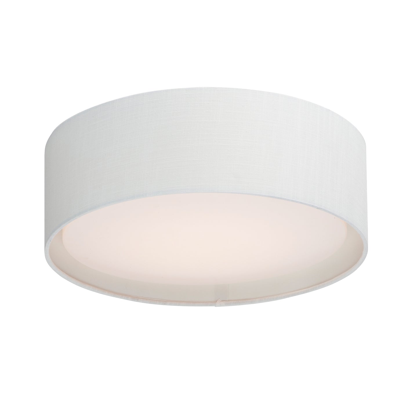 60232WL - Prime 20" Semi Flush Mount Ceiling Light - White Linen