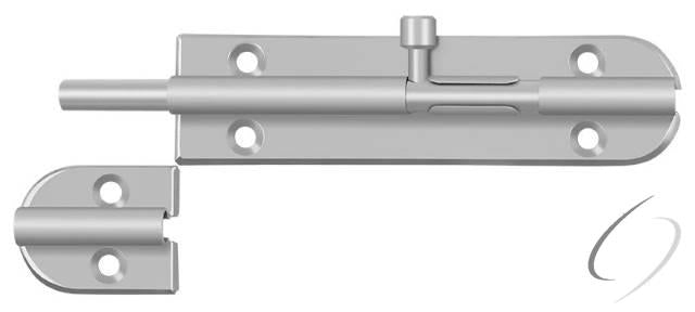 6BB32D 6" Barrel Bolt; Satin Stainless Steel Finish