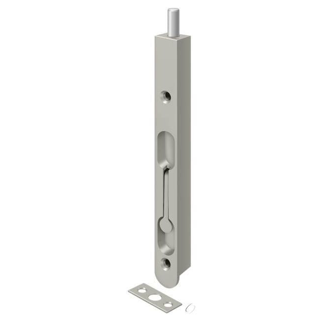 7FBZ15 7" Flush Bolt; Zinc; Satin Nickel Finish