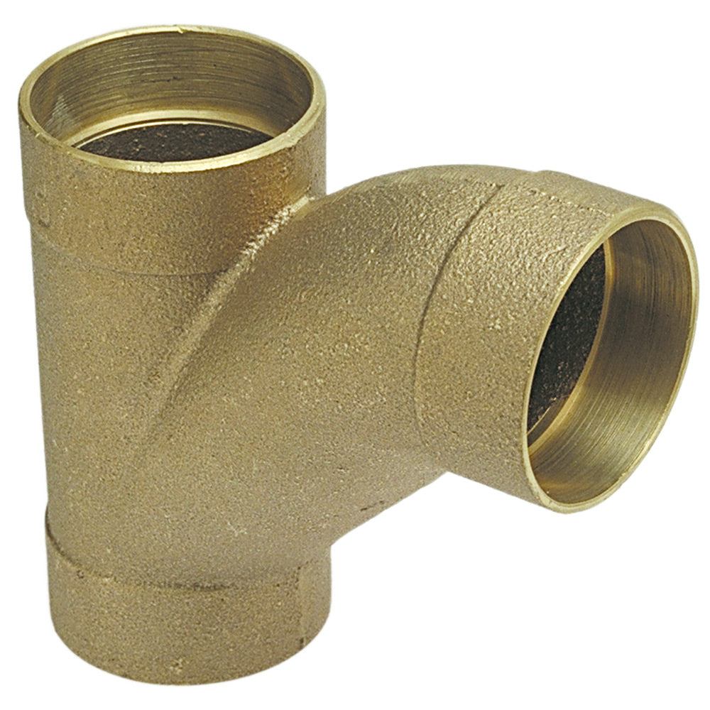 E145150 - 812 - 2" Bronze DWV Long Turn Tee-Wye C x C x C
