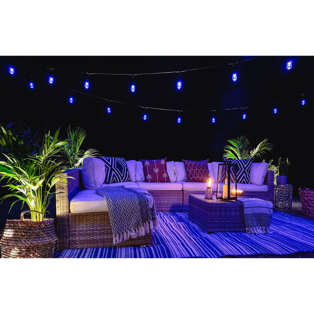 814361 - 18 Light 36' Smart String Light with 0.3 Watt Color Changing Plastic LED Bulbs