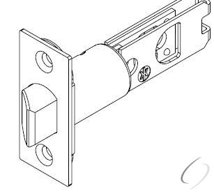 82728-5 2-3/8" Square Deadbolt Latch Antique Brass Finish