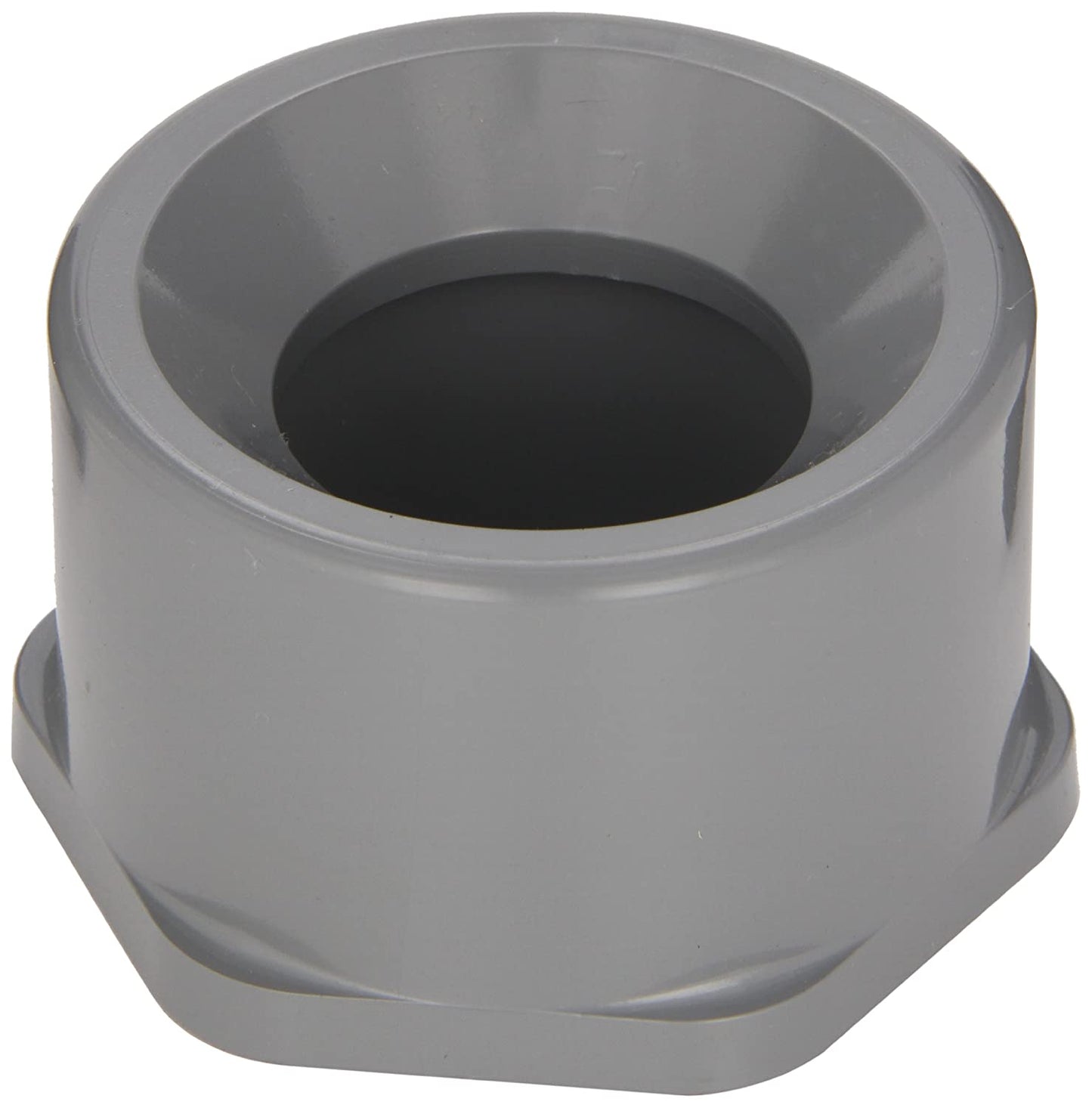 837-101C - PVC Pipe Fitting, Bushing, Schedule 80, 3/4" Spigot x 1/2" Socket