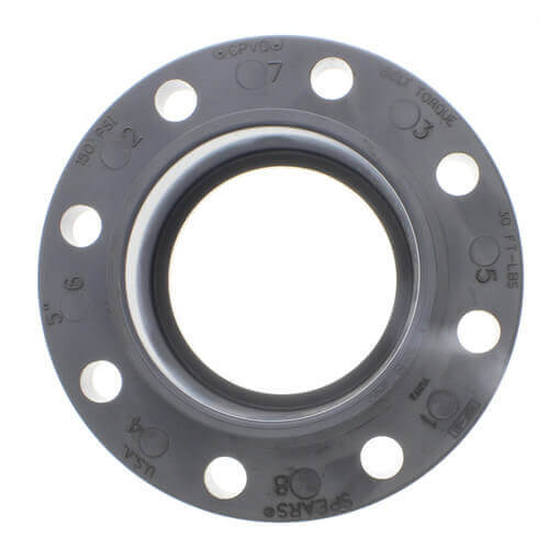 Spears 854-015C - 1-1/2" CPVC Schedule 80 Van Stone Flange w/ Plastic Ring (Socket)