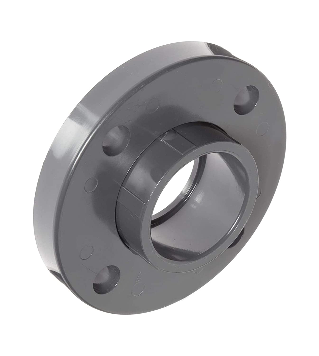 854-020 - PVC Pipe Fitting, Van Stone Flange, Class 150, Schedule 80, Gray, 2" Socket