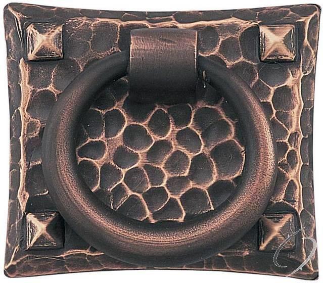 Solid Brass Hammered Ring Pull