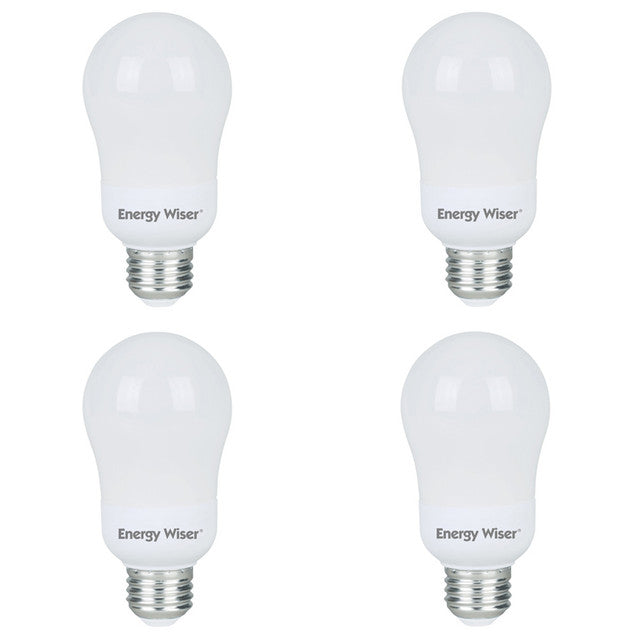 512012 - Energy Wiser CFL A19 Light Bulb - 15 Watt - 2700K Color Temp - 4 Pack