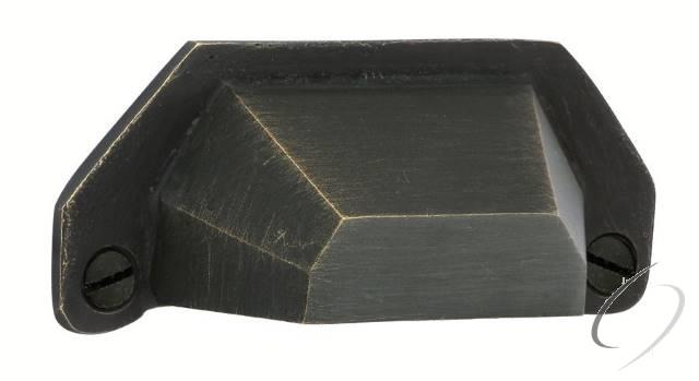 86050MB Bronze Bin Cabinet Pull 4" Center To Center Medium Bronze Finish