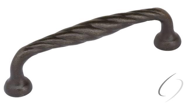 86105MB Tuscany Twist Cabinet Pull 4" Center To Center Medium Bronze Finish