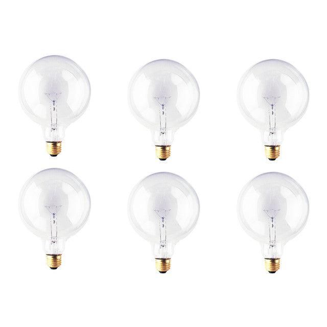 351040 - Globe G40 Clear Medium Base Light Bulb - 40 Watt - 12 Pack